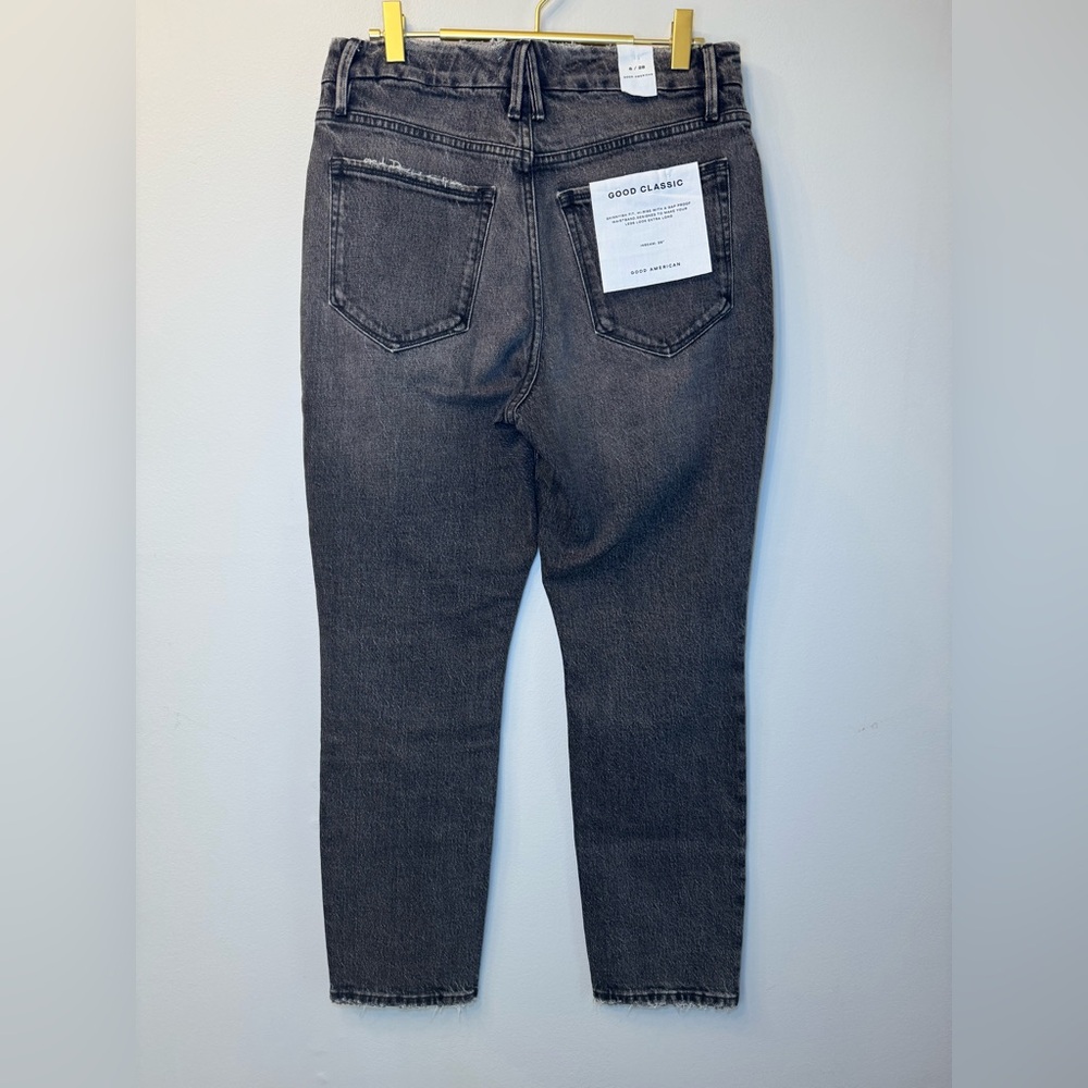 Good American Boot Cut Jeans in Washed Gray - Picture 3 of 5